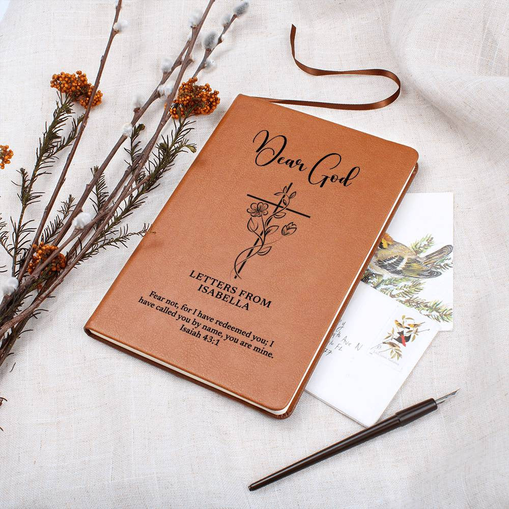 Personalized Prayer Journal For Women, Dear God Prayer Journal, Custom Name and Bible Verse Christian Gift, Religious Women Prayer Diary