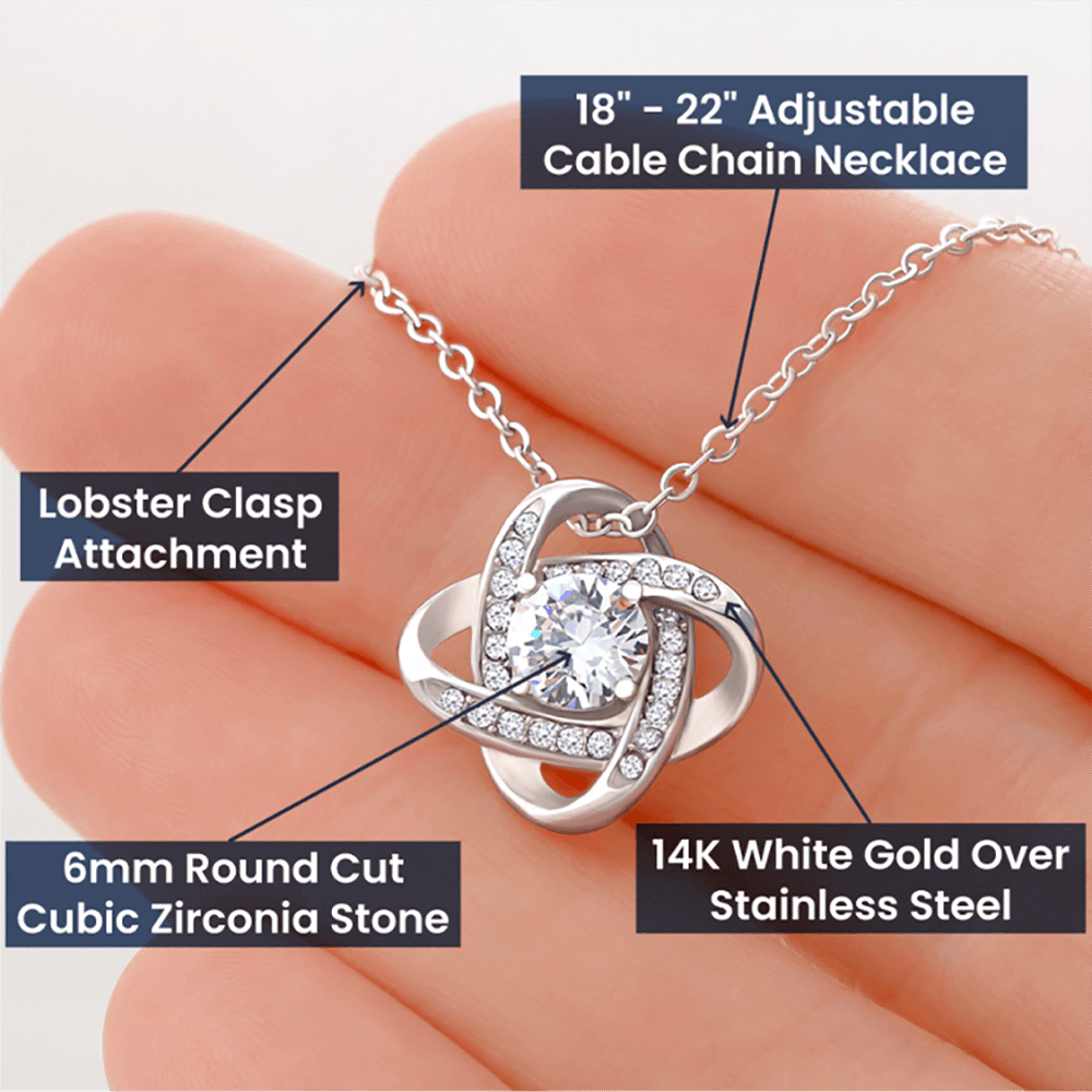 Personalized Gift Necklace - Wife Gift - Love Knot