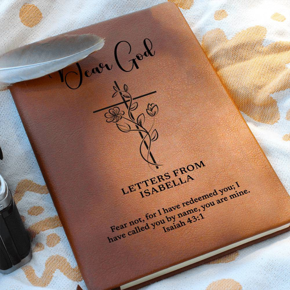 Personalized Prayer Journal For Women, Dear God Prayer Journal, Custom Name and Bible Verse Christian Gift, Religious Women Prayer Diary