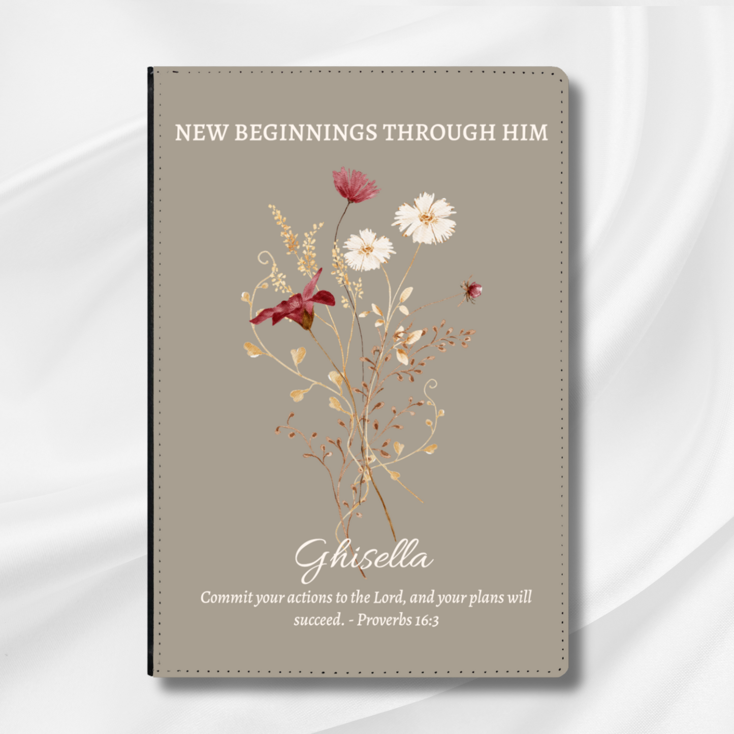 New Beginning Gift for Her, Personalized Journal, Retirement Gifts, Women Coworker Gift, Christian Gift, Graduation, New Home, Divorced Gift