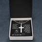 Daughter Gift Necklace- Cross Necklace With Ball Chain - God Bless You Black Card