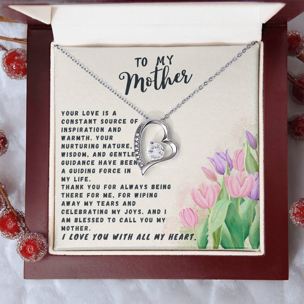 Mother Gift Necklace - Forever Love- Source Of Inspiration White Card