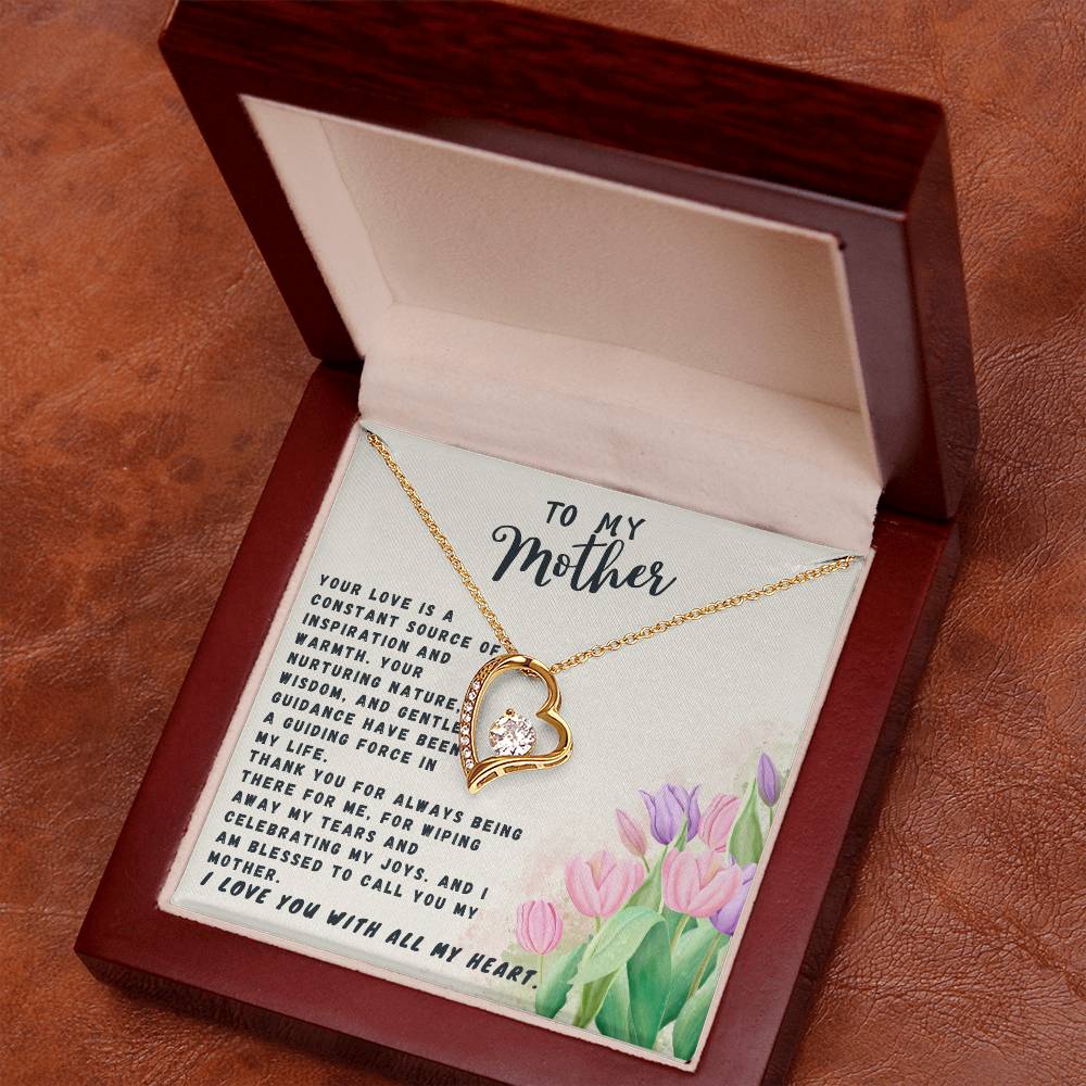 Mother Gift Necklace - Forever Love- Source Of Inspiration White Card