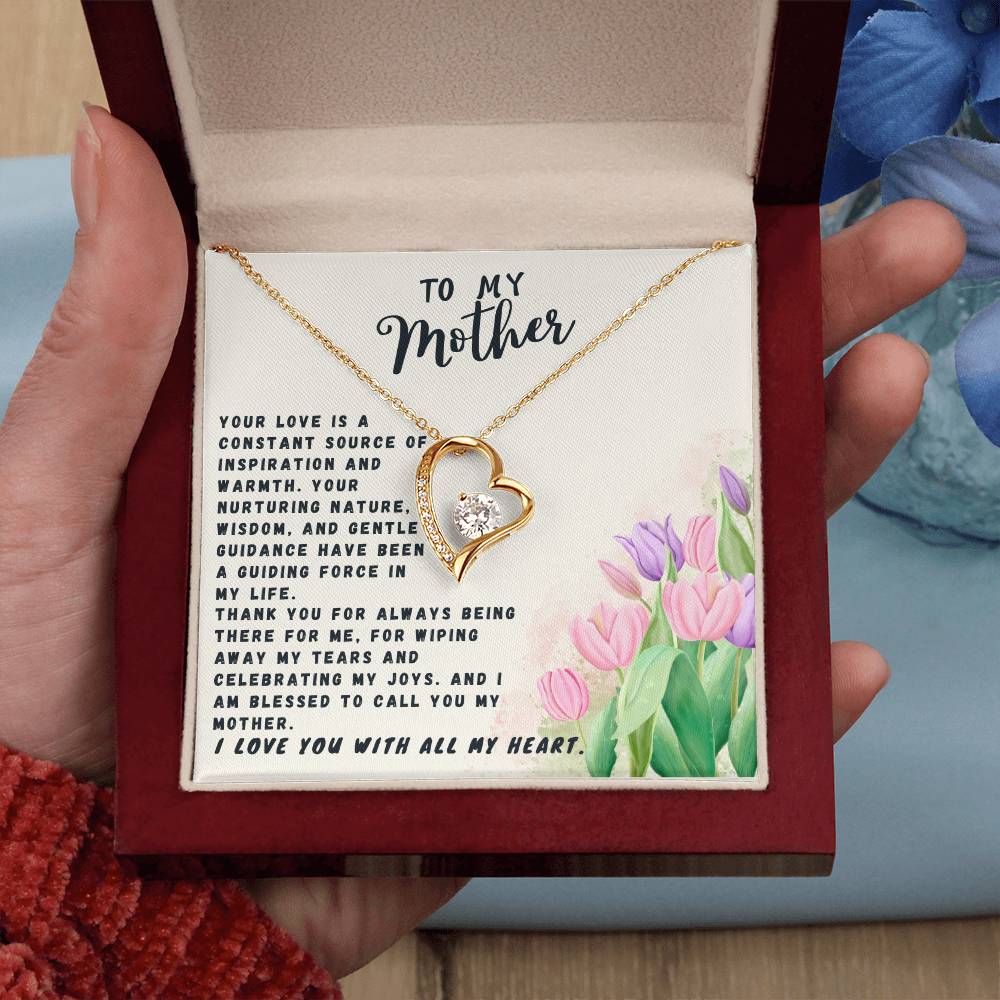 Mother Gift Necklace - Forever Love- Source Of Inspiration White Card