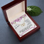 Grandmother Gift Necklace - Everlasting Love - Pillar Of Strength White Card