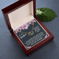 Mother Gift Necklace - Everlasting Love - Unwavering Belief Black Card
