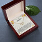 Mother Gift Necklace - Everlasting Love - Guiding Light In My Life Beige Card