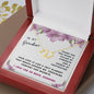 Grandmother Gift Necklace - Everlasting Love - Pillar Of Strength White Card