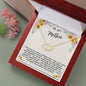 Mother Gift Necklace - Everlasting Love - Guiding Light In My Life Beige Card