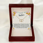 Mother Gift Necklace - Everlasting Love - Guiding Light In My Life Beige Card