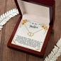 Mother Gift Necklace - Everlasting Love - Guiding Light In My Life Beige Card