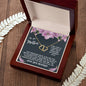 Mother Gift Necklace - Everlasting Love - Unwavering Belief Black Card