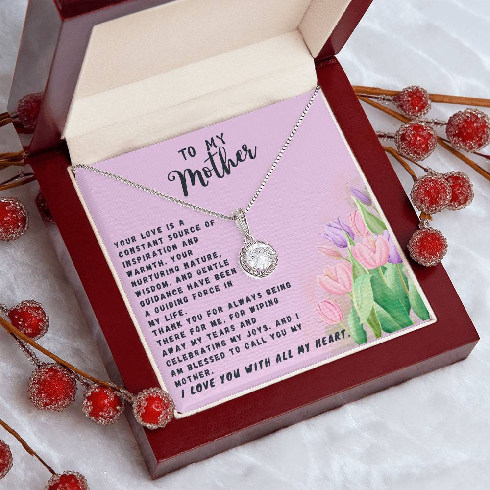 Mother Gift Necklace - Eternal Hope - Source Of Inspiration Lavender Card