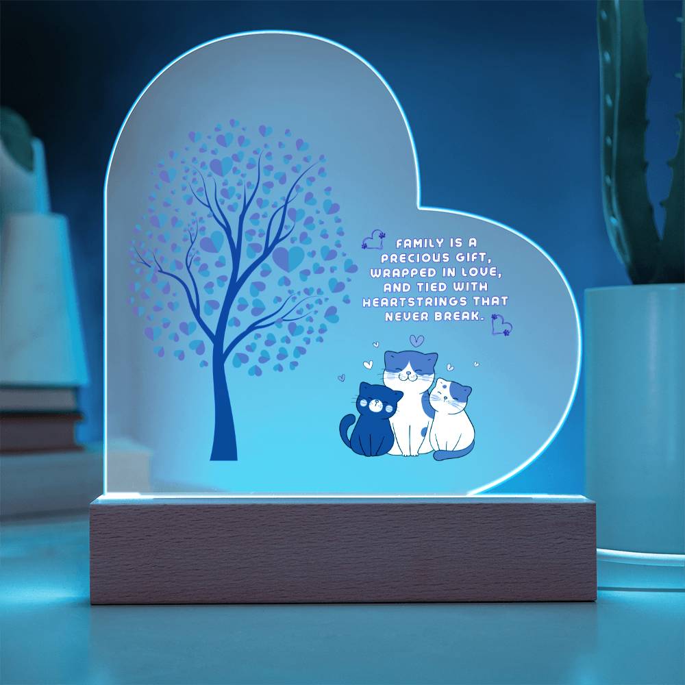 Interior Decor - Heart Tree Family Gift (With Night Light Option)