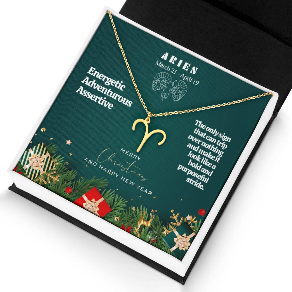 Zodiac Symbol Necklace - Aries