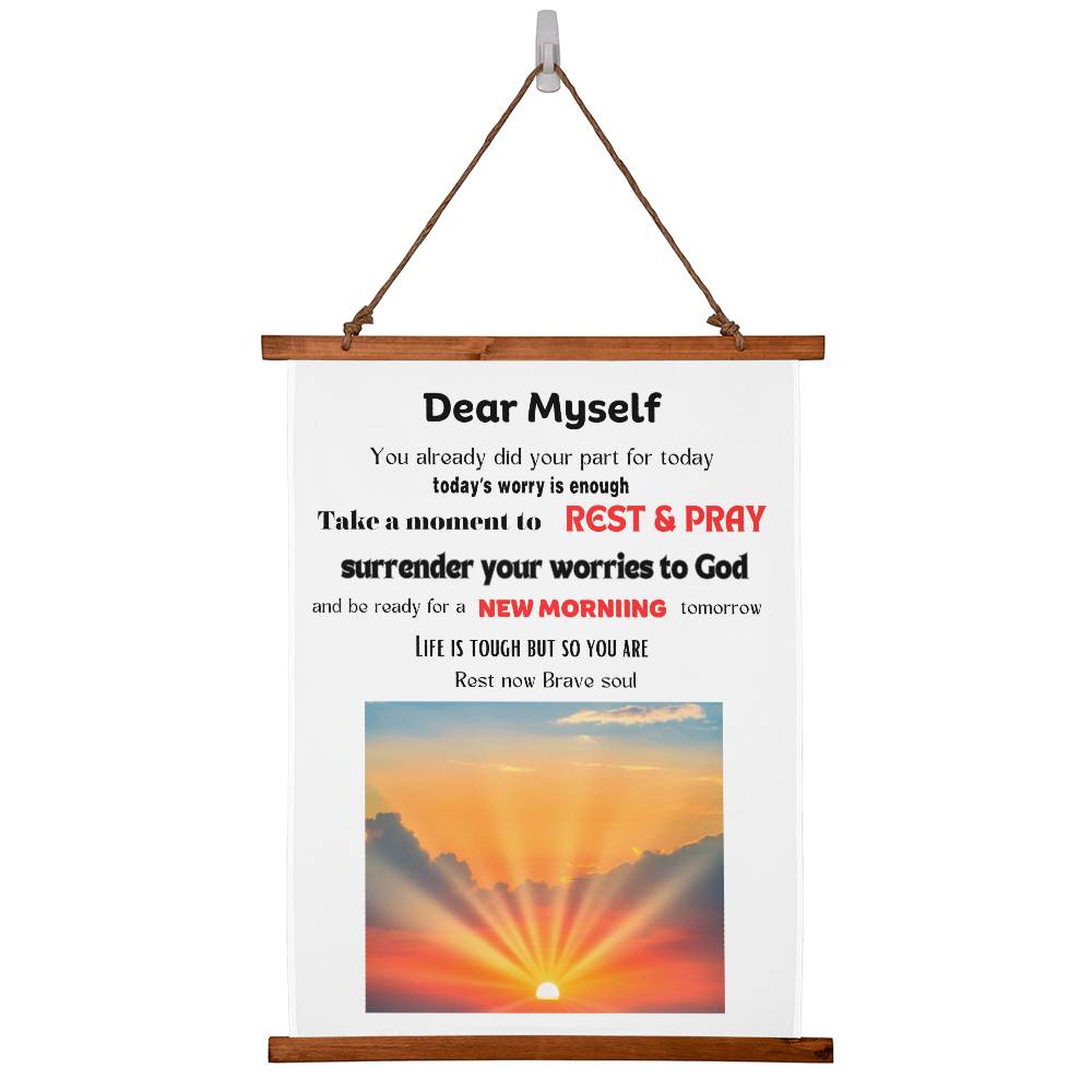 Interior Decor - Wall Tapestry - Dear Myself Sunrise