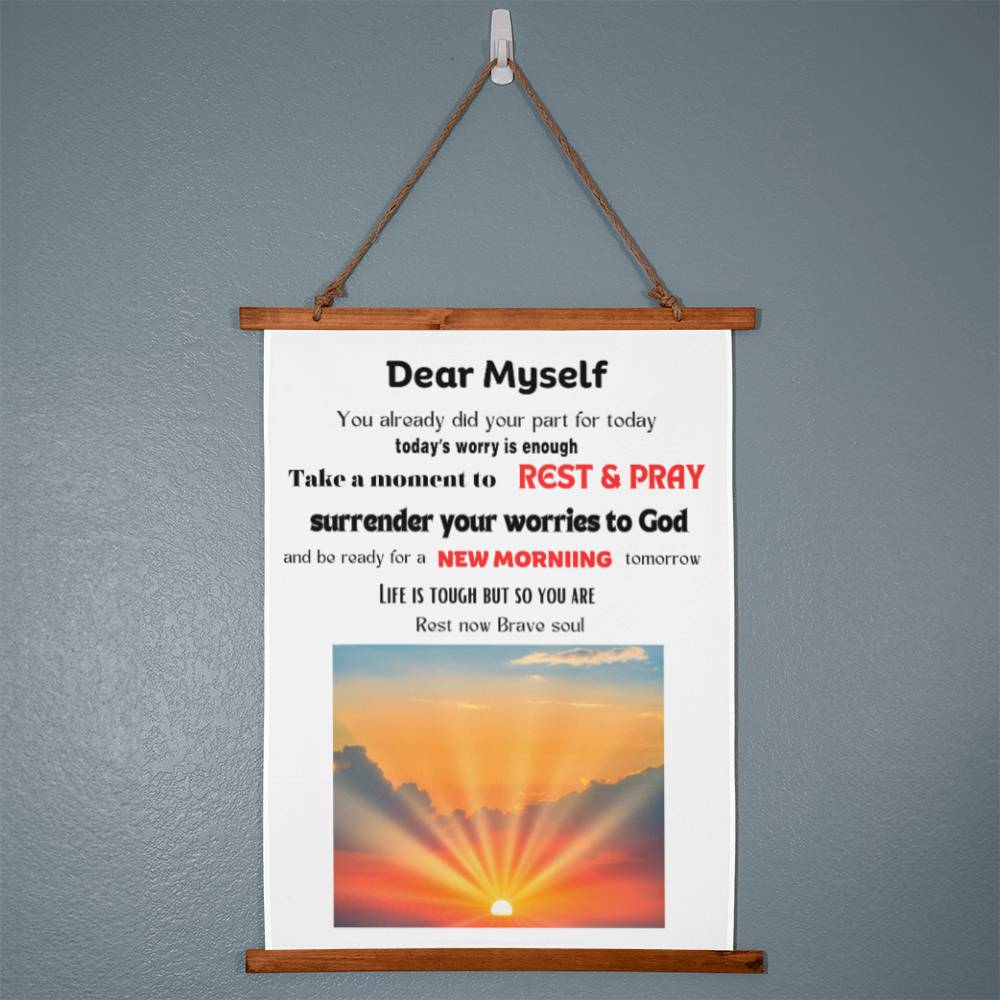 Interior Decor - Wall Tapestry - Dear Myself Sunrise
