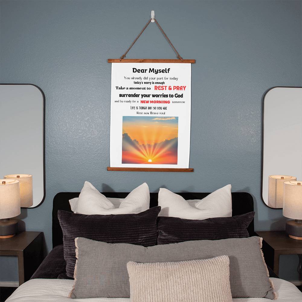 Interior Decor - Wall Tapestry - Dear Myself Sunrise