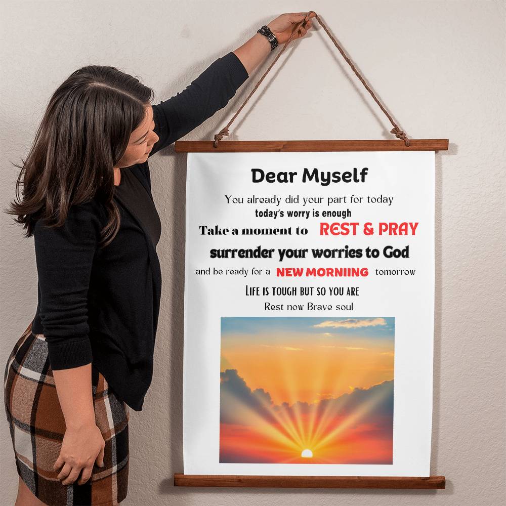 Interior Decor - Wall Tapestry - Dear Myself Sunrise