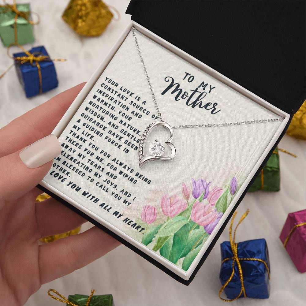 Mother Gift Necklace - Forever Love- Source Of Inspiration White Card