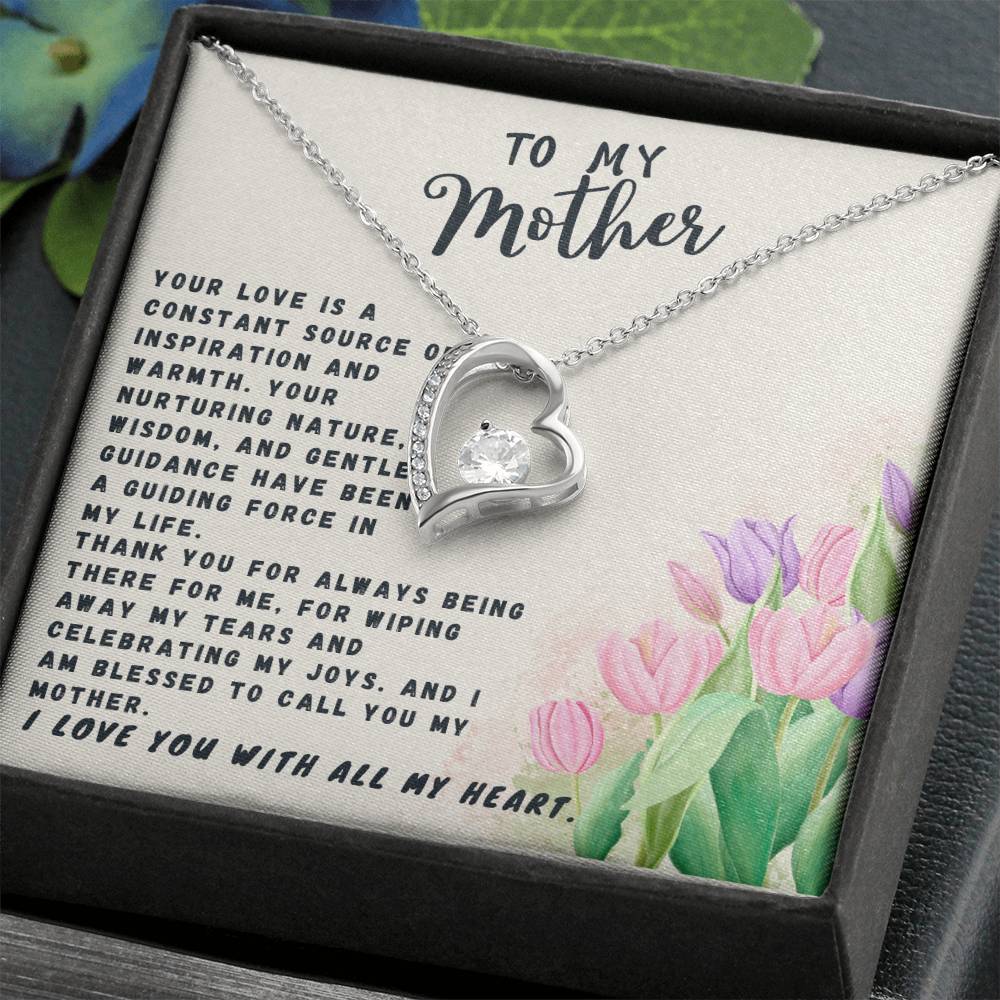 Mother Gift Necklace - Forever Love- Source Of Inspiration White Card