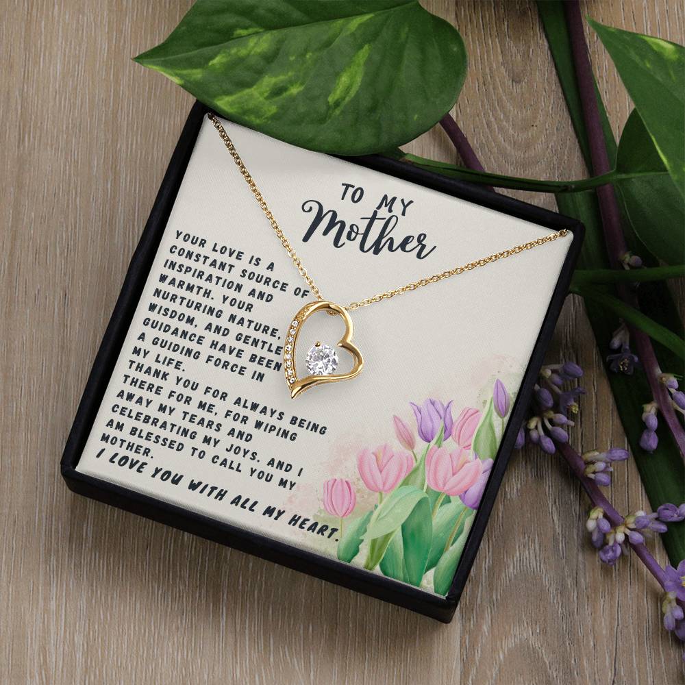 Mother Gift Necklace - Forever Love- Source Of Inspiration White Card