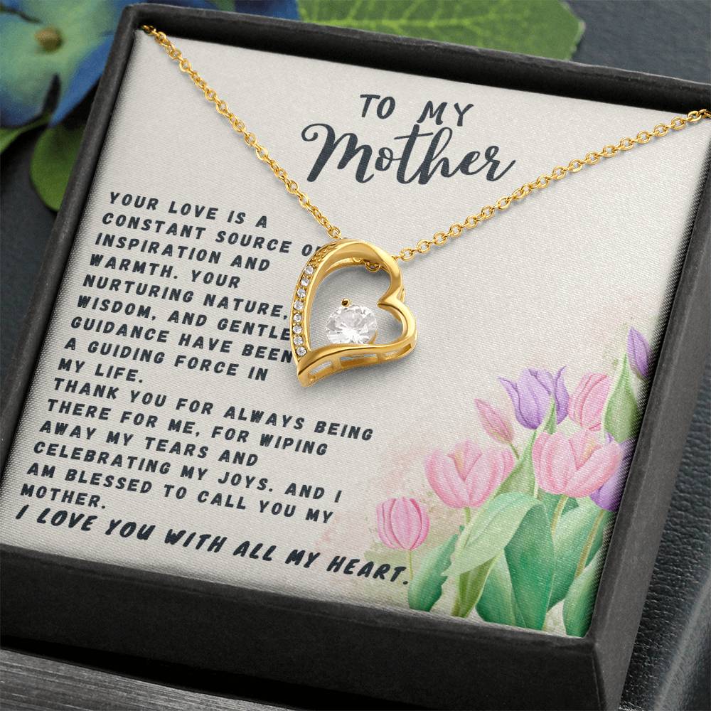 Mother Gift Necklace - Forever Love- Source Of Inspiration White Card