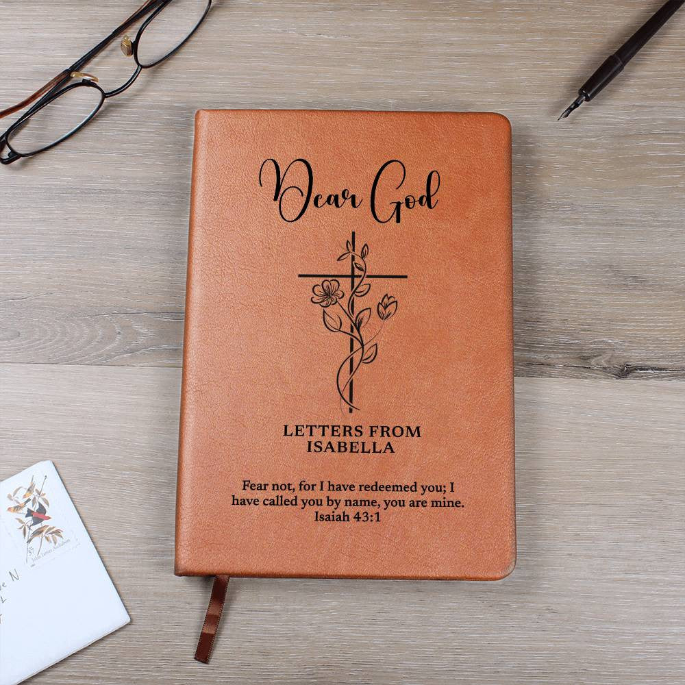 Personalized Prayer Journal For Women, Dear God Prayer Journal, Custom Name and Bible Verse Christian Gift, Religious Women Prayer Diary