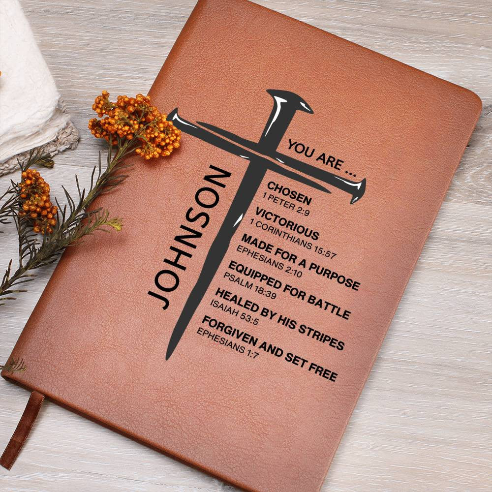 Personalized Christian Journal for Men Teens Boys, Bible Verse Leather Notebook, Religious Baptism Gifts, Pastor Gifts, Retirement Birthday