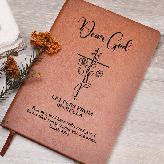 Personalized Prayer Journal For Women, Dear God Prayer Journal, Custom Name and Bible Verse Christian Gift, Religious Women Prayer Diary