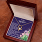 Mother Gift Necklace - Forever Love- Source Of Inspiration Navy Card