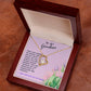 Grandmother Gift Necklace - Forever Love - Love Knows No Bounds Pink Card