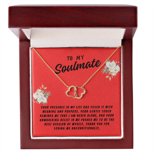 Wife / Girlfriend Gift Necklace - Everlasting Love - Your Presence In My Life Red Card