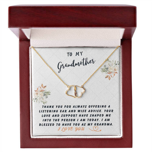 Grandmother Gift Necklace - Everlasting Love - Always Offering White Card