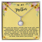 Mother Gift Necklace - Eternal Hope - Guiding Light In My Life Yellow Card