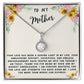 Mother Gift Necklace - Eternal Hope - Guiding Light In My Life Beige Card