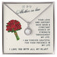 Mother In Law Gift Necklace - Eternal Hope - Roses White Card