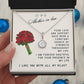 Mother In Law Gift Necklace - Eternal Hope - Roses White Card