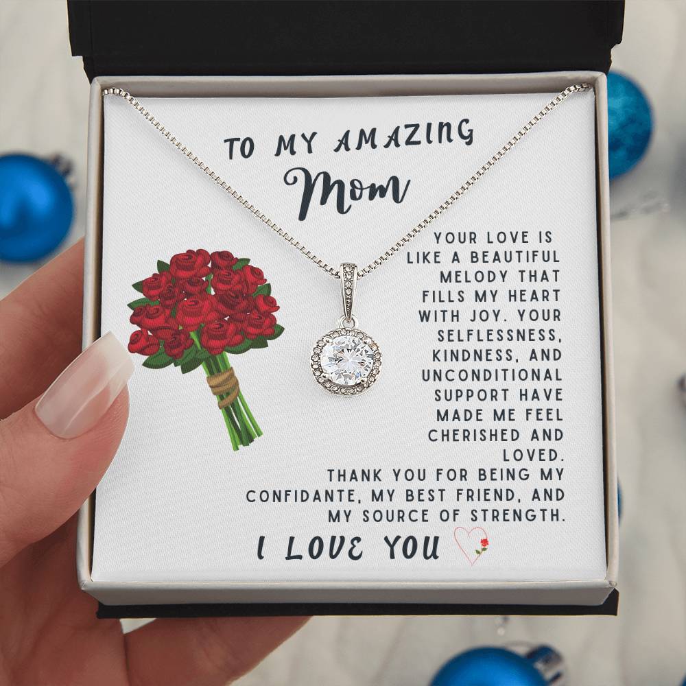 Mother Gift Necklace - Eternal Hope - Beautiful Melody White Card