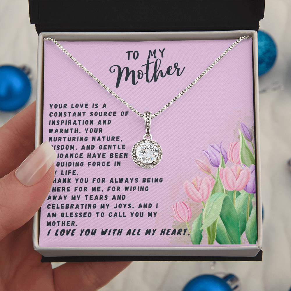 Mother Gift Necklace - Eternal Hope - Source Of Inspiration Lavender Card