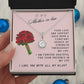 Mother In Law Gift Necklace - Eternal Hope - Roses Pink Card
