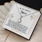 Mother Gift Necklace - Eternal Hope - Constant Source Of Comfort White Card