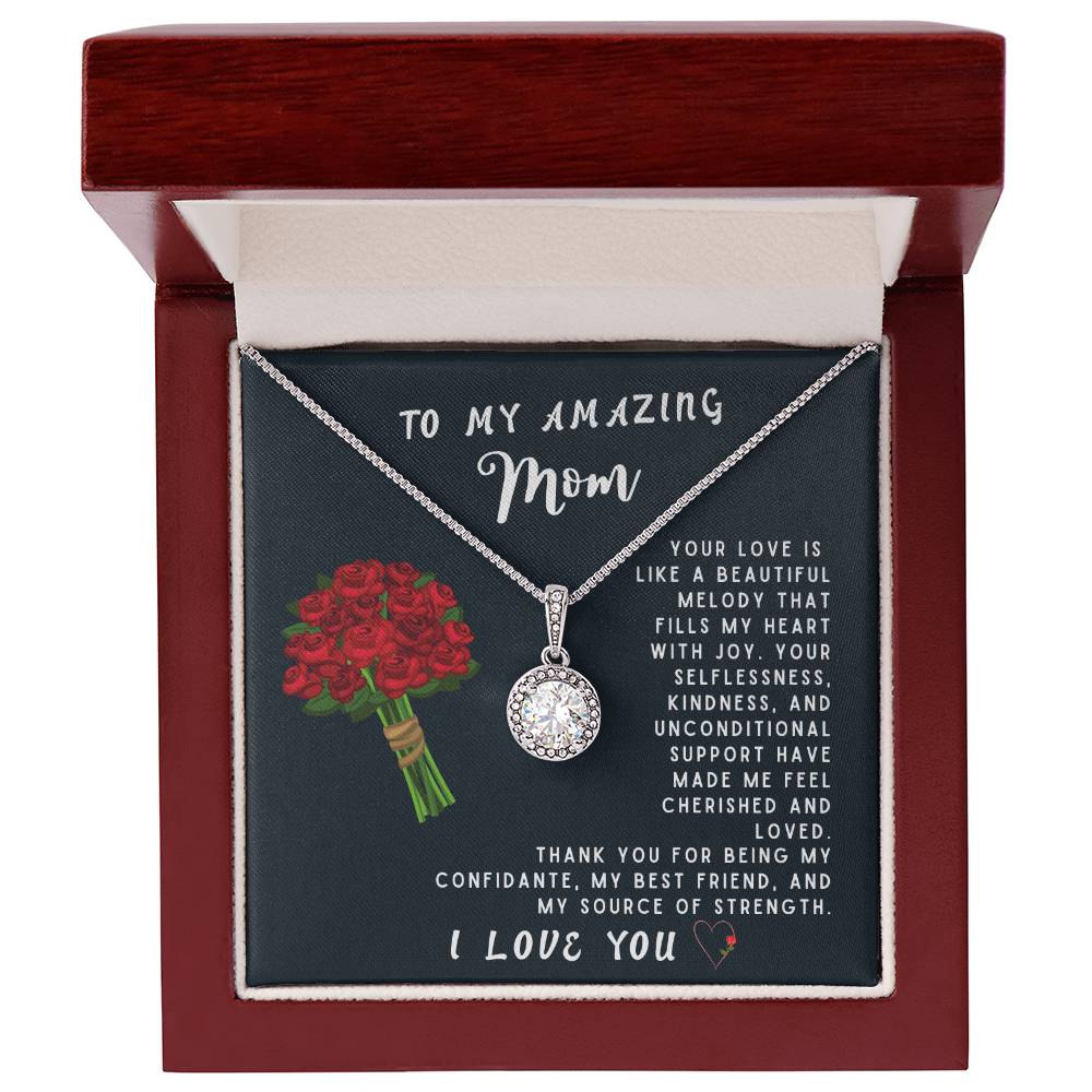 Mother Gift Necklace - Eternal Hope- Beautiful Melody Black Card