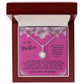 Mother Gift Necklace - Eternal Hope - Unwavering Belief Fushia Card