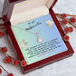 Mother In Law Gift Necklace - Eternal Hope - Precious Gift Blue Card