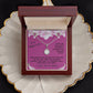 Mother In Law Gift Necklace - Eternal Hope- Your Stories And Wisdom Pink Card