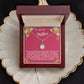 Mother Gift Necklace - Eternal Hope - Guiding Light In My Life Pink Card