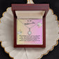 Mother In Law Gift Necklace - Eternal Hope - Precious Gift Pink Card