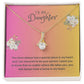 Daughter Gift Necklace - Alluring Beauty  - In My Heart Pink Card