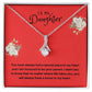 Daughter Gift Necklace - Alluring Beauty  - In My Heart Red Card